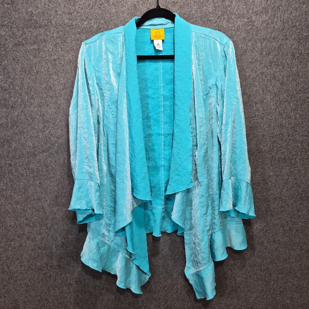 Ruby Rd Shimmering Jacket 18W Fairy Chic Sparkle y2k Ethereal Eclectic